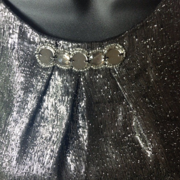 🙅SOLD🎈🎈🎈Hale Bob Metallic Silver Cotton/Silk - Picture 4 of 4