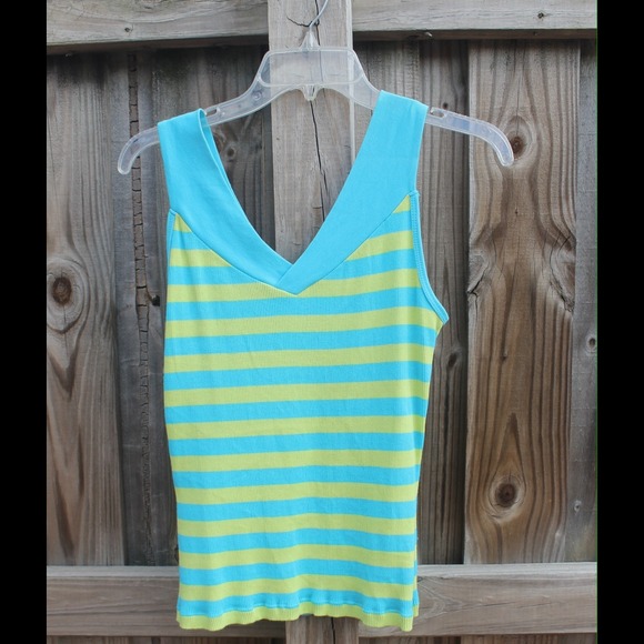Stripped sleeveless top