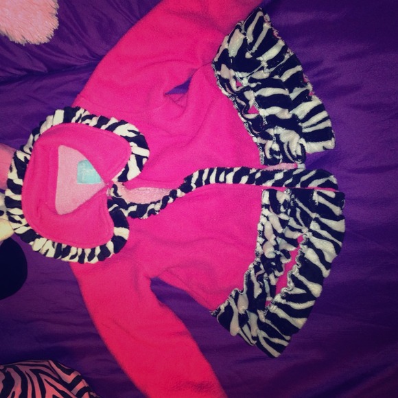 🚫SOLD🚫Mudpie brand hot pink and zebra jacket