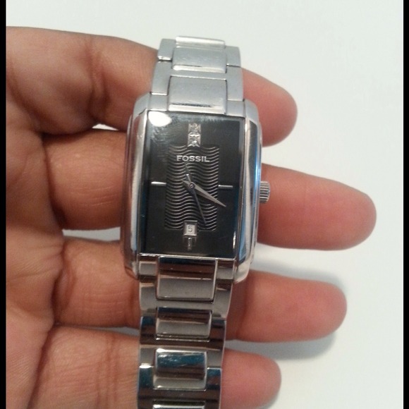 Fossil rectangle face watch