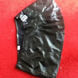 Pleather kilt skirt