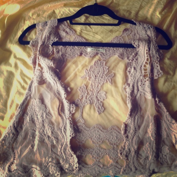 SALE!! Crochet lace vest from Francesca's