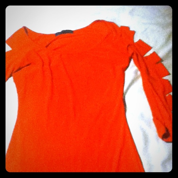 Traded Shredded red dress