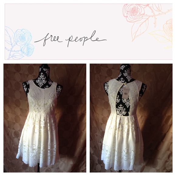 🎉FLASH SALE🎉 White Free People dress