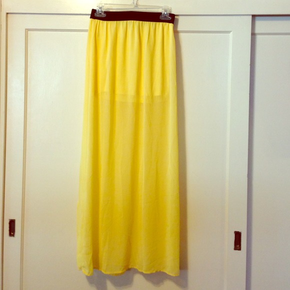Yellow Maxi Skirt