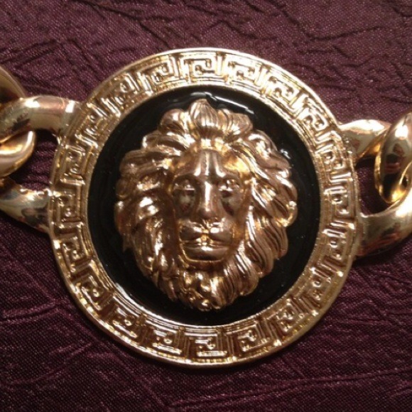 Versace Jewelry Rihanna Inspired Lion Head Thick Gold Poshmark