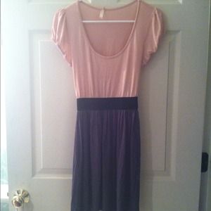 Blush pink and gray rue21 dress