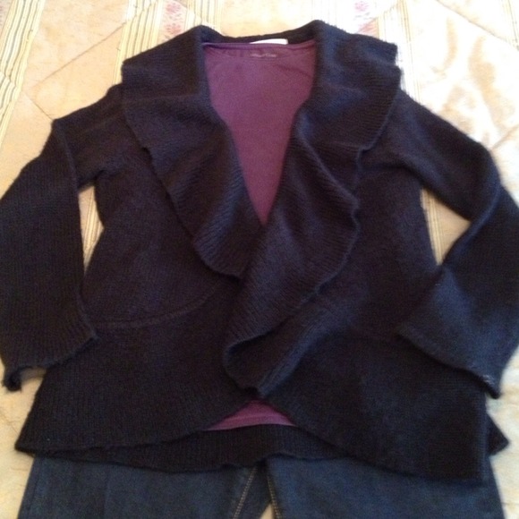 SOLD IN A BUNDLE-Shawl-Collar Sweater, Size XL
