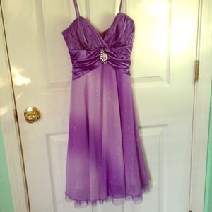 Sparkly purple dress