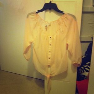 SHEER PEACH TOP