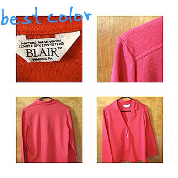 ⭐S) Blair Red Blazer – Women’s Size 12–14 (Length 26”) - Picture 2 of 3