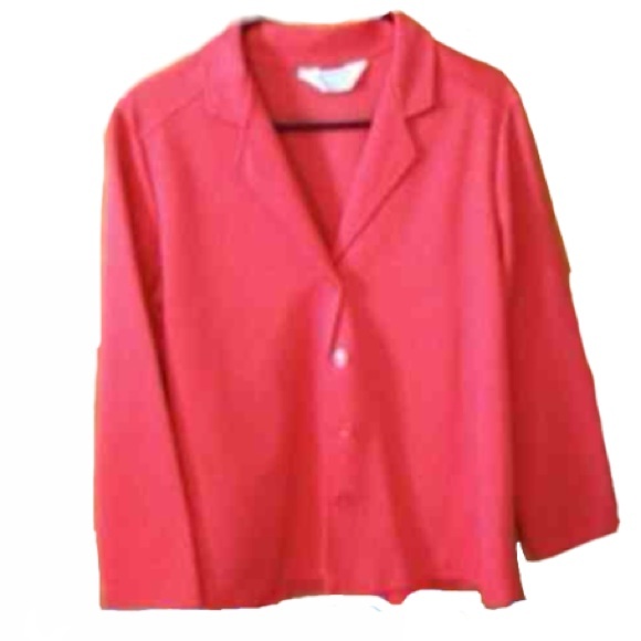 Jackets & Blazers - S) Blair Red Blazer – Women’s Size 12–14 (Length 26”)