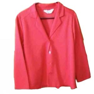S) Blair Red Blazer – Women’s Size 12–14 (Length 26”)