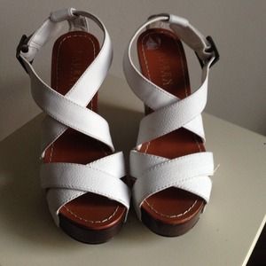 Super Cute White Ralph Lauren Wedges