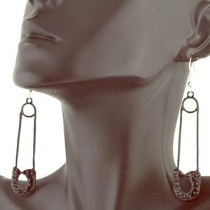 Safety pen earrings