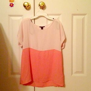 Pink silky top