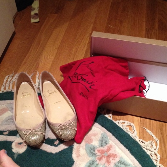 Authentic Christian louboutin flats