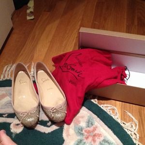 Authentic Christian louboutin flats