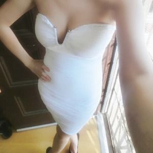 White clubbing dress