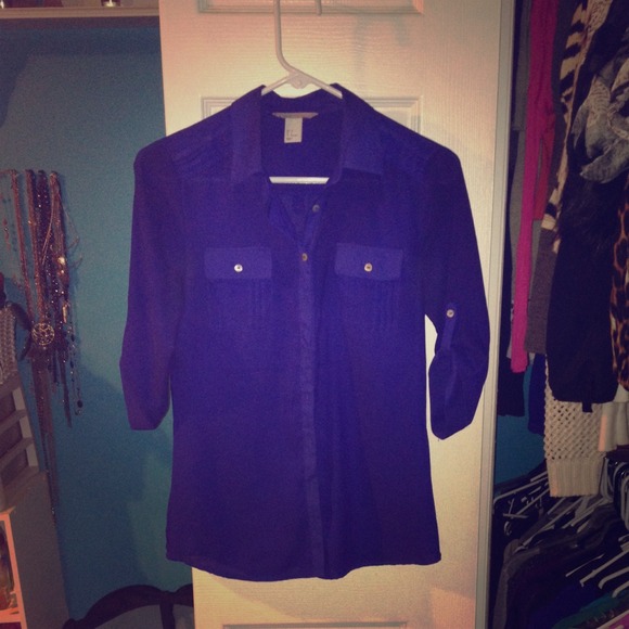 H&M Tops - H&M blue blouse size 34/4