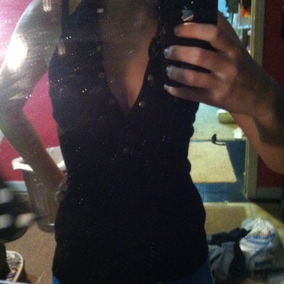 😈Halter collar top