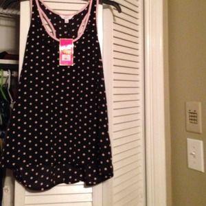 Polka dot tank.