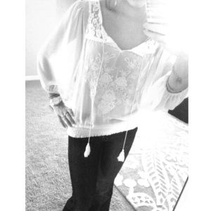 LOWER PRICE! Cream colored Flying Tomato top