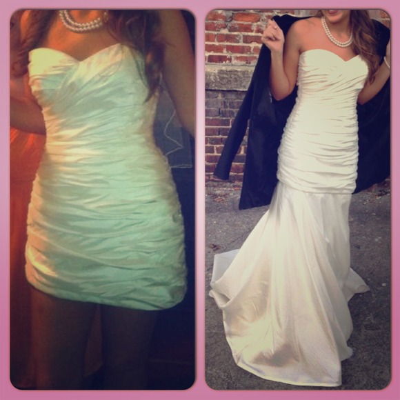 Kathy Ireland wedding dress with detachable bottom