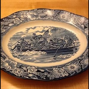 Liberty Blue White & Blue Serving platter!