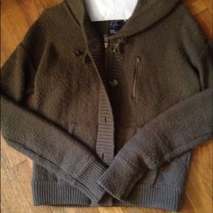 American Eagle Zip Up Sweater