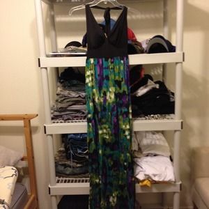 Black and floral dress