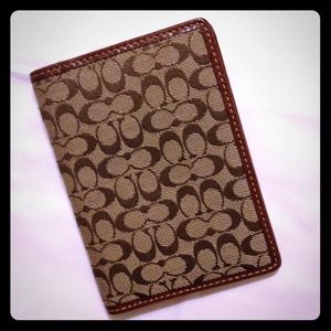 SOLD Coach passport cover