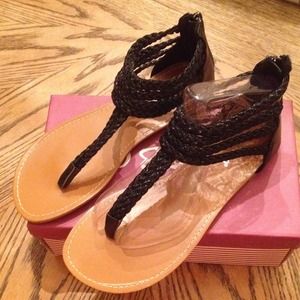 NWOT Black Sandals