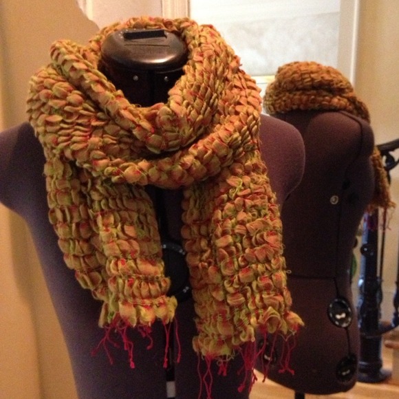 Brilliant + Earthy Colored Scarf by Cupcake Int'l - Picture 2 of 4