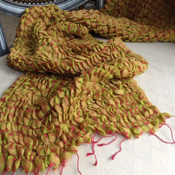 Brilliant + Earthy Colored Scarf by Cupcake Int'l - Picture 3 of 4