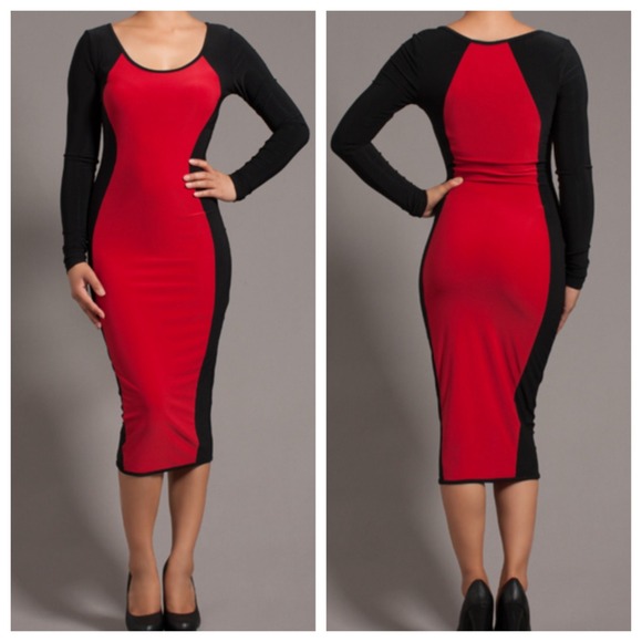Dresses & Skirts - Valentines Midi bodycon SM Reg $55