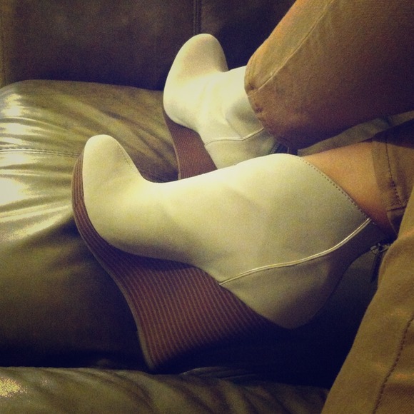 Cream Booties