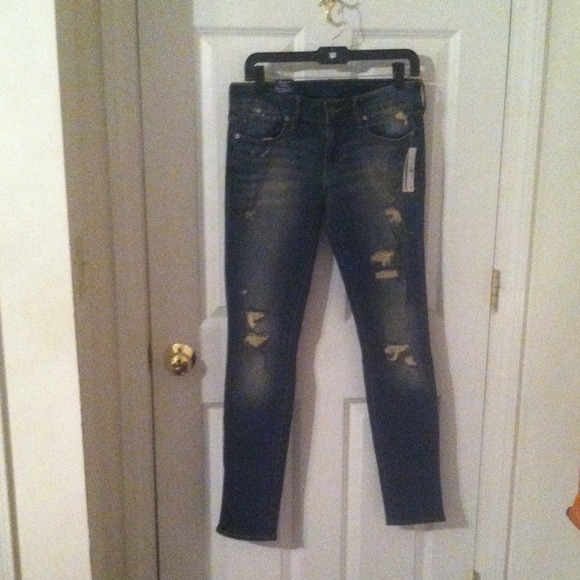 Bullhead black premium destroy skinniest jeans