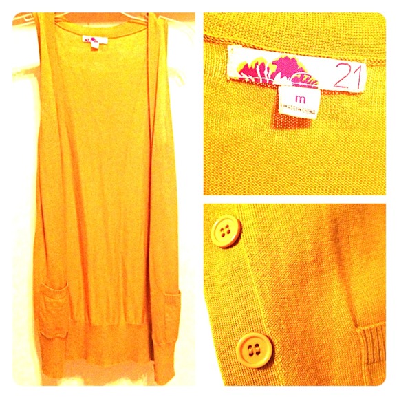 ❤ SOLD Forever 21 Mustard Yellow Sweater Vest ❤