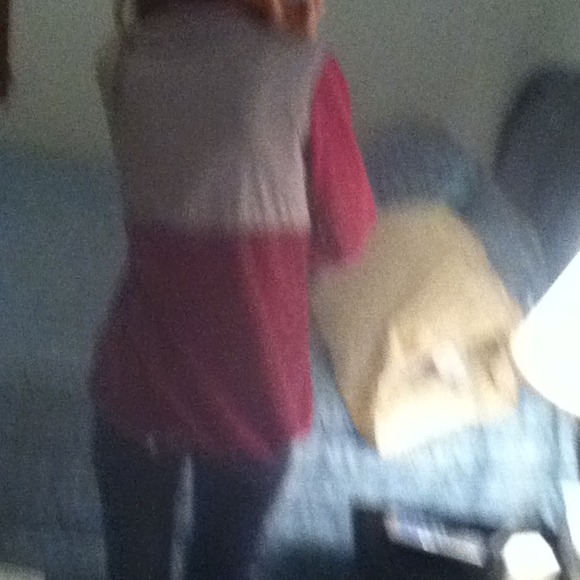 Jj authentic zip up pink&gray sweater! - Picture 2 of 4