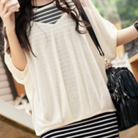 Simple Women's Two-Piece Chiffon Dress