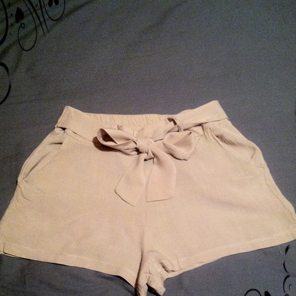 Beige Short with Belt