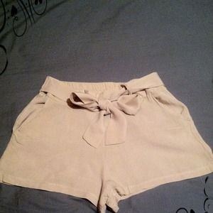 Beige Short with Belt