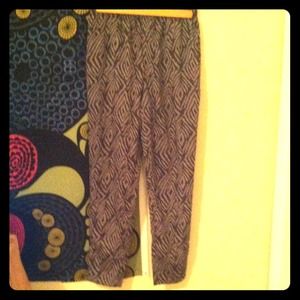 Grey and black Harem pants