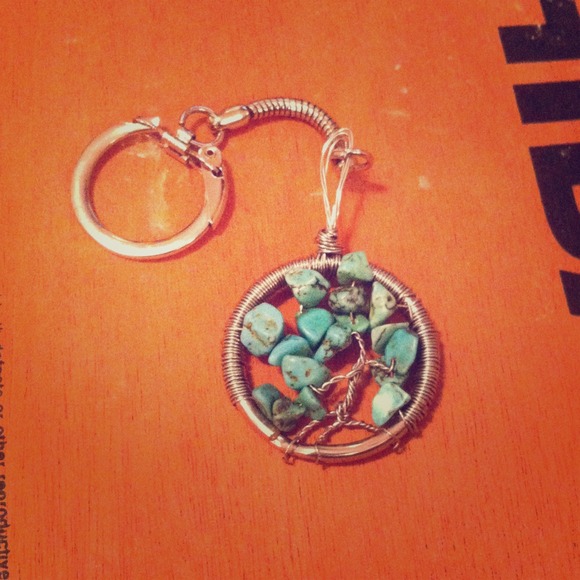 Handmade tree of life keychain