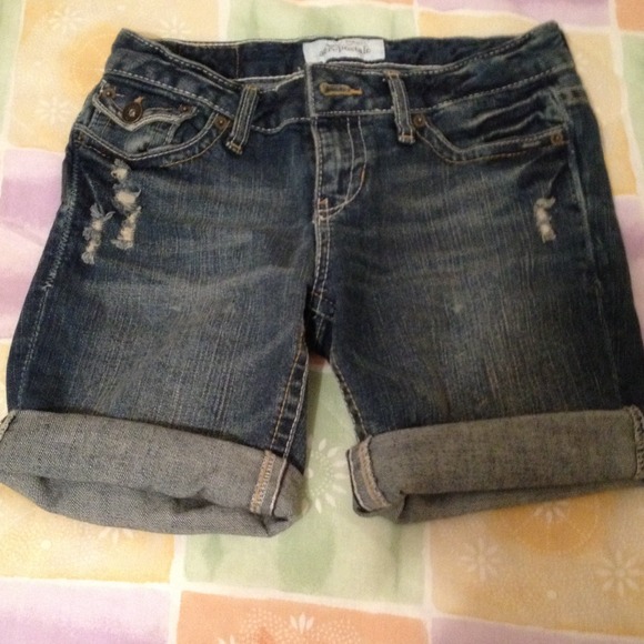 Aeropostale Dark blue with faded tint Shorts