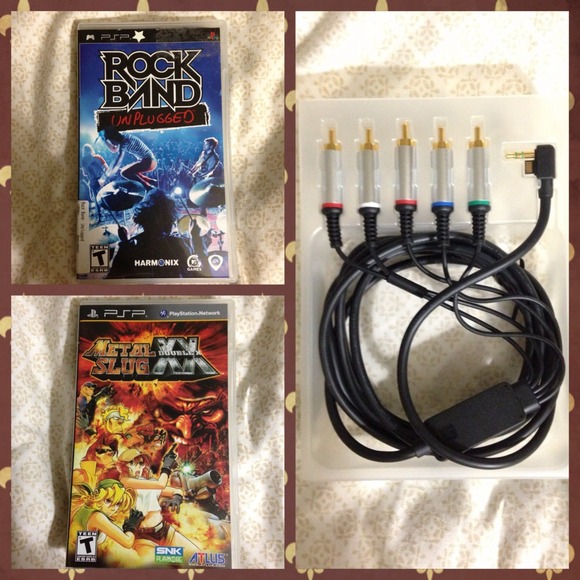 2 UMD GAMES with PSP-TV CONNECTOR