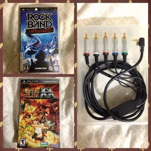 2 UMD GAMES with PSP-TV CONNECTOR