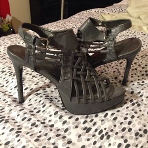 Grey heels.