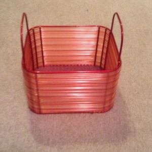 Red Storage basket